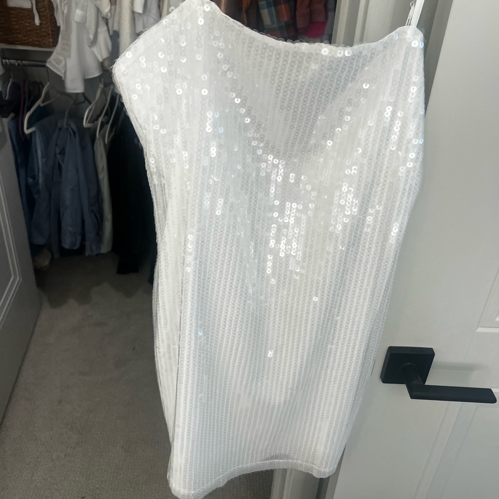 White sequin mini dress from 12th tribe - never worn!